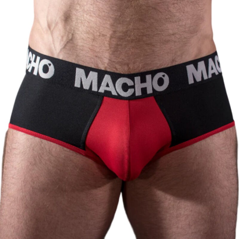 MACHO - MS26N SLIP NEGRO/ROJO L