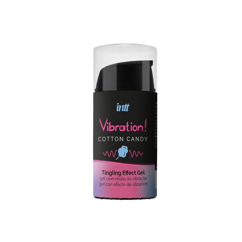 INTT - GEL EFECTO VIBRADOR UNISEX ALGODON DE AZUCAR 15 ML