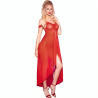 CHILIROSE - CR 3716 BABYDOLL LARGO ROJO L/XL