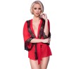 CHILIROSE - CR 4113 PEGNOIR ROJO L/XL