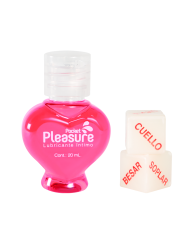 Lubricante íntimo Frambuesa + Dados Eróticos x 20 ml by Pocket Pleasure