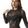 SUBBLIME - ARNÉS FORMA CORSET DETALLE CADENAS TALLA ÚNICA