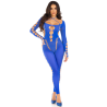 LEG AVENUE - BODYSTOCKING TOBILLO RECKLESS AZUL