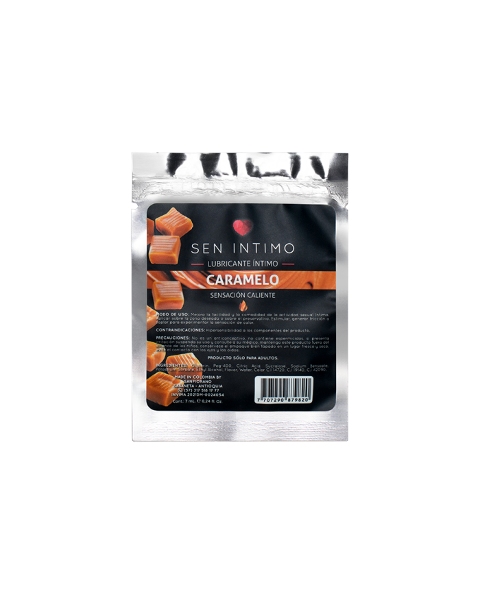 Lubricante Íntimo Caramelo Sensación Caliente x 7 ml by Sen íntimo
