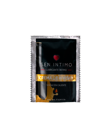 Lubricante Íntimo Crema De Whisky Sachet Sensación Caliente x 7 ml Sen Íntimo