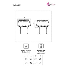 LIVCO CORSETTI FASHION - LENDIEM LC 90554-1 LIGUERO NEGRO L/XL
