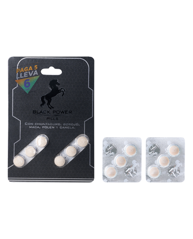 Energizante Black Power Pills x 5 + 1 Gratis