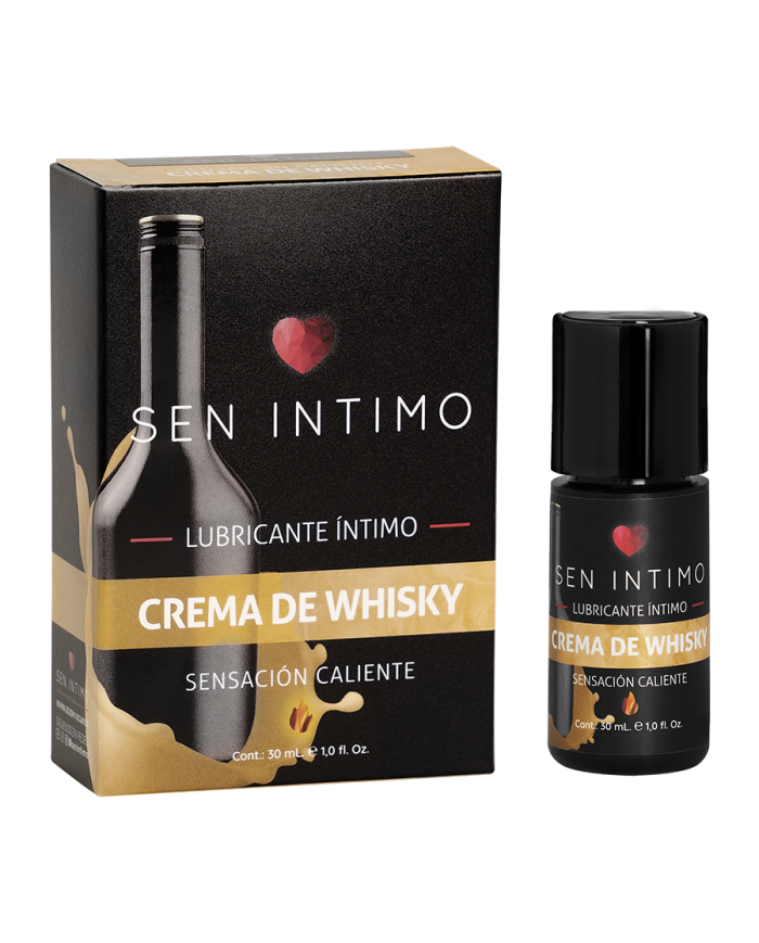Lubricante Íntimo Crema de Whisky Sensación Caliente x 30 ml Sen Íntimo
