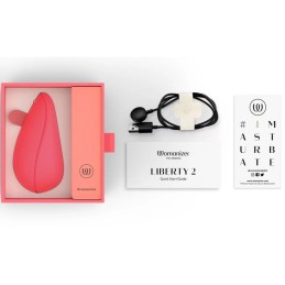 WOMANIZER - LIBERTY 2 ESTIMULADOR & SUCCIONADOR CLITORIS ROSA