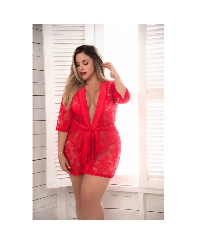 Lace Robe  with Matching G-String